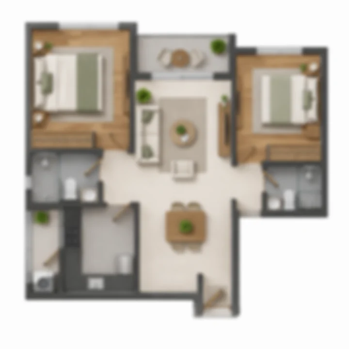 Sattva Uttari 2 BHK · indicative floor plan Sattva Uttari 2 BHK · indicative floor plan