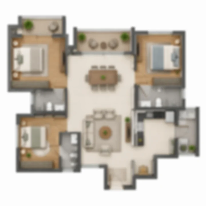 Sattva Uttari 3 BHK · indicative floor plan Sattva Uttari 3 BHK · indicative floor plan